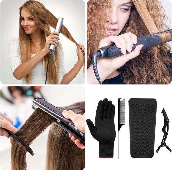 NWT Heat Resistant Gloves Hair Tools Hair Styling Curling Iron Hair Wands - Picture 6 of 7